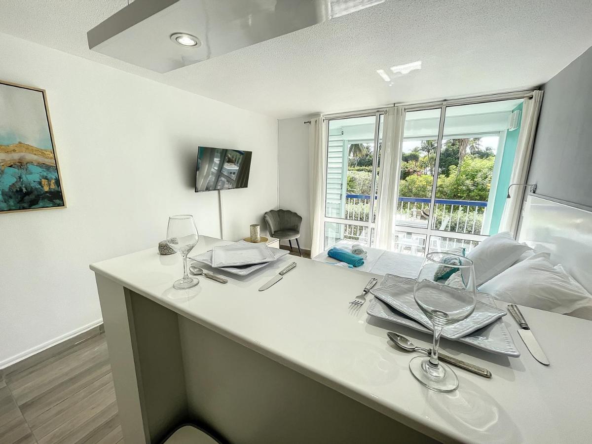 Blue Paradise Studio Avec Acces Privatif Plage Le Gosier  Ngoại thất bức ảnh
